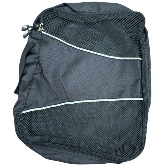 YUGEN Packing Cubes NWOT 3 Piece Set Black Double Zippers with Pulls - Picture 6 of 6